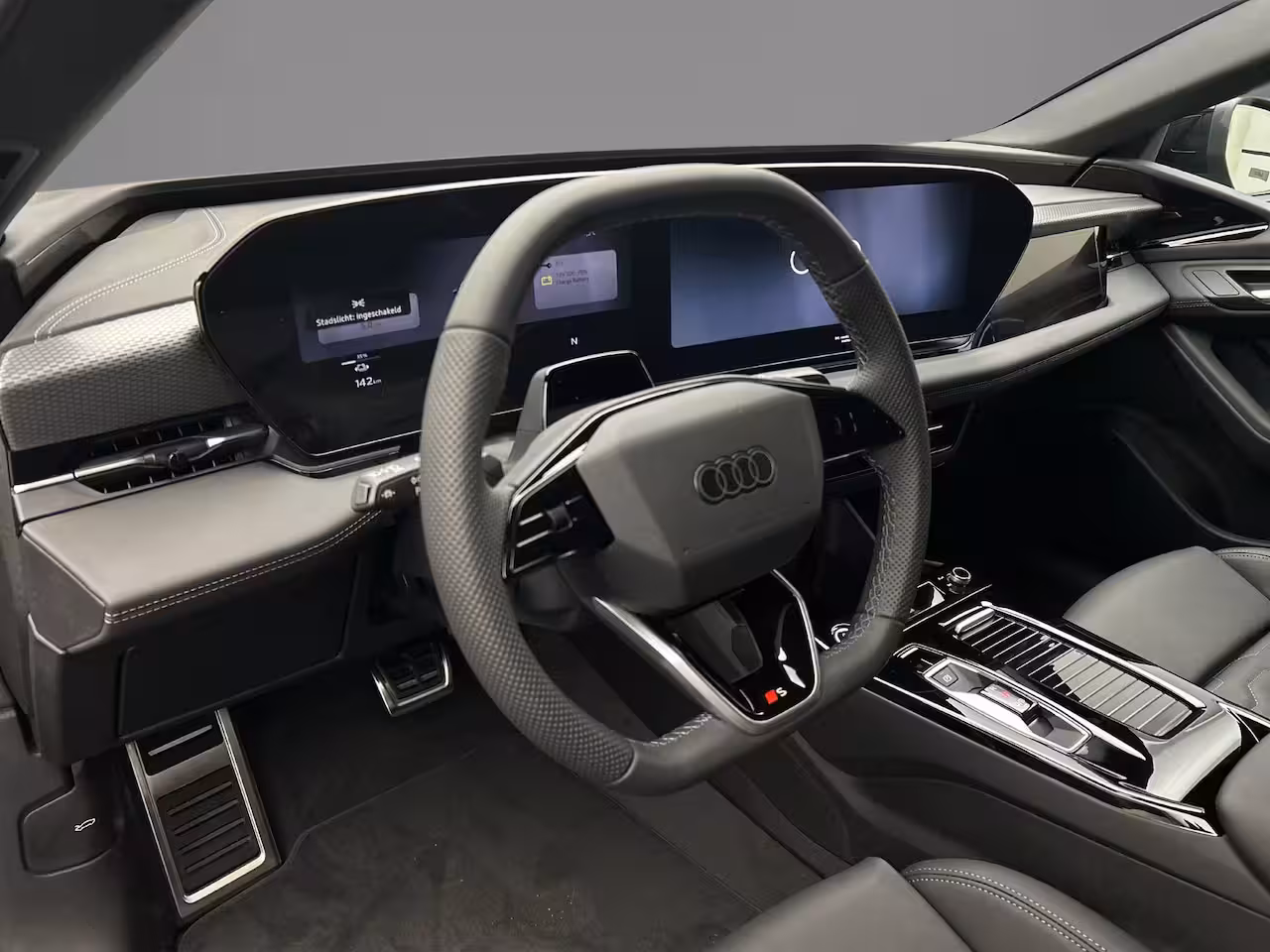 Audi A6 Sportback e-tron e-tron 286pk S edition - Zwart Optiek- Rode Remzadels -Privacy glas