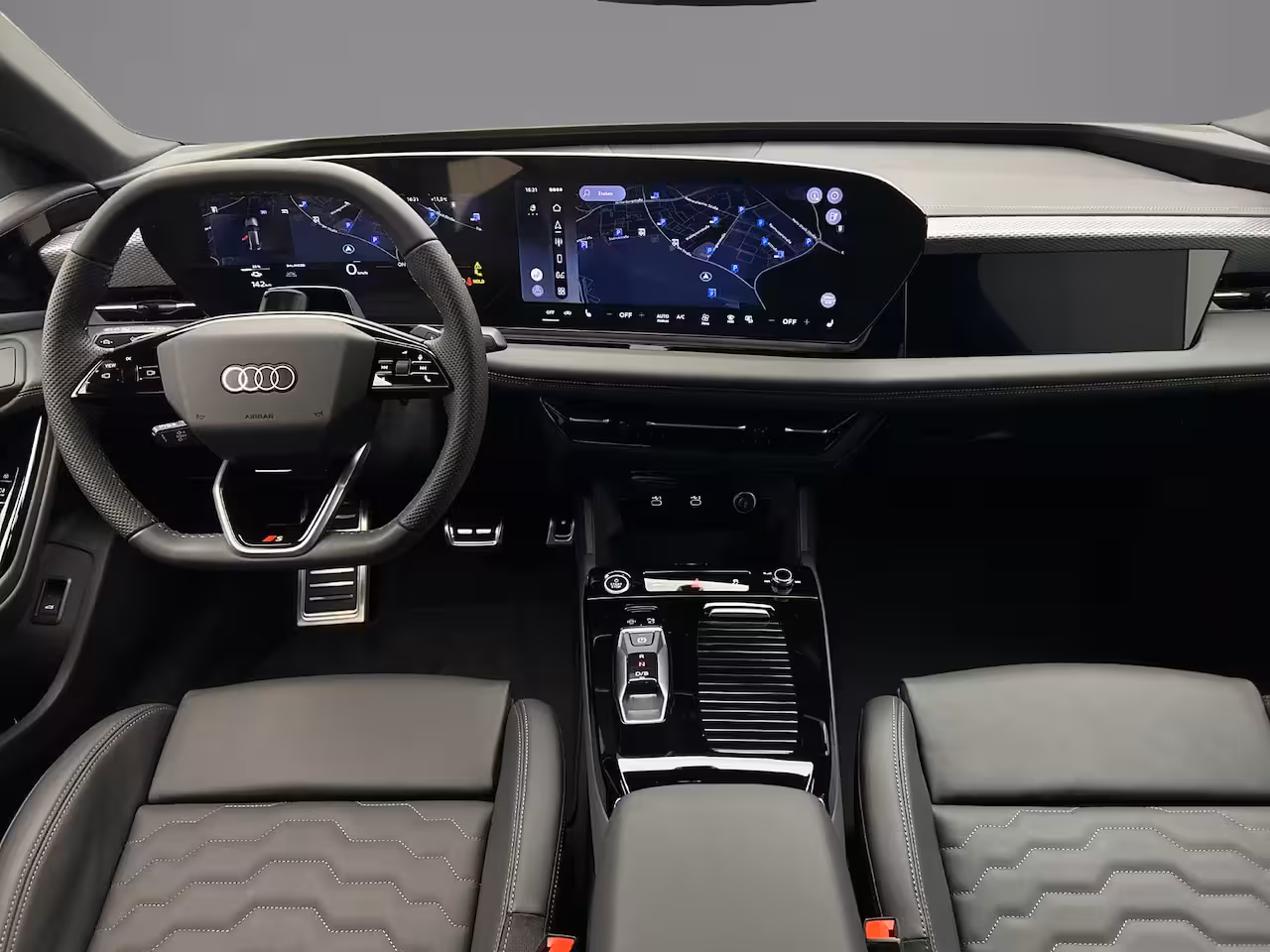 Audi A6 Sportback e-tron e-tron 286pk S edition - Zwart Optiek- Rode Remzadels -Privacy glas