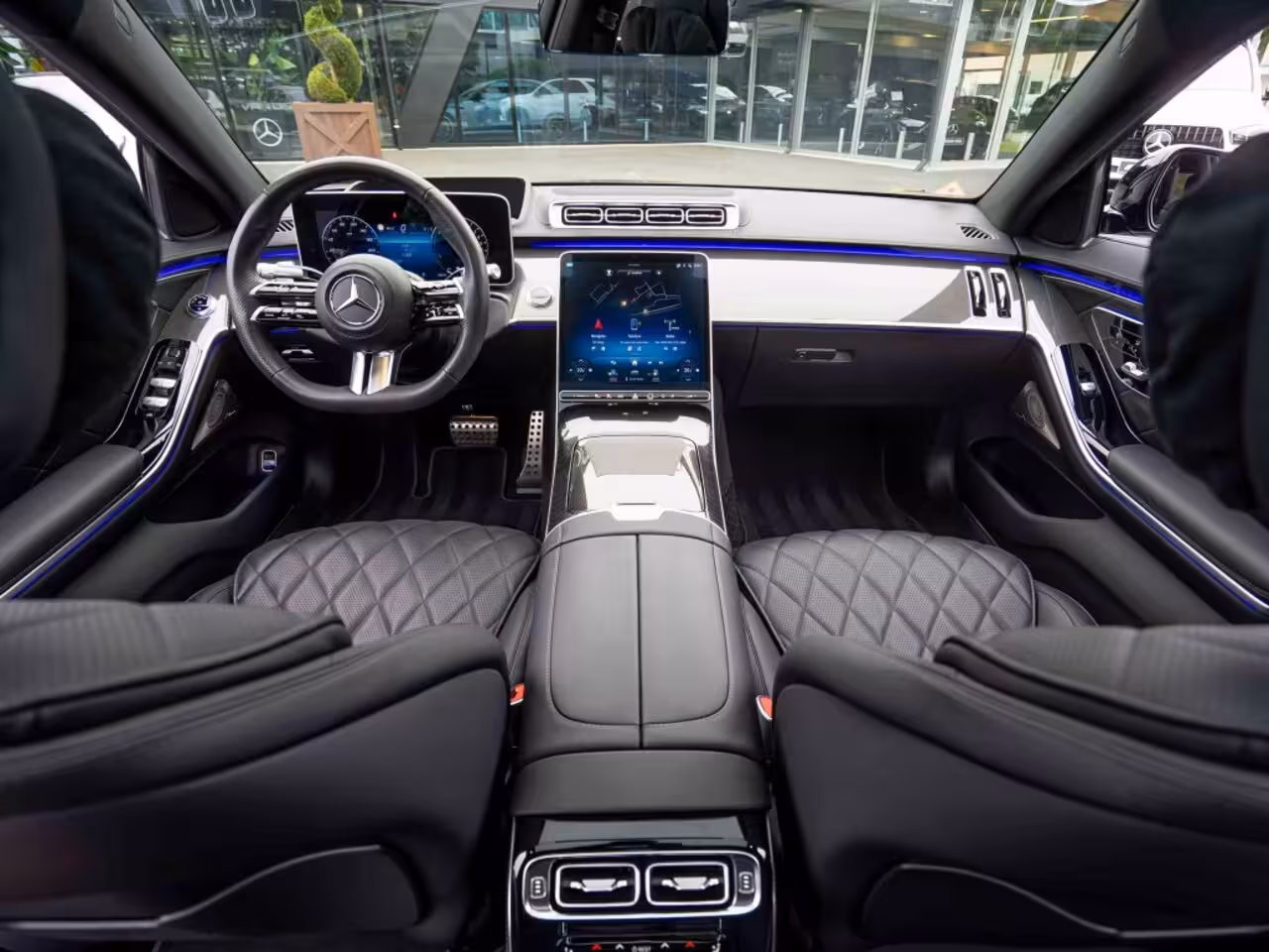 Mercedes-Benz S-klasse S 580e Lang AMG Line 4MATIC | BTW | Leder Exclusief | Achteras s