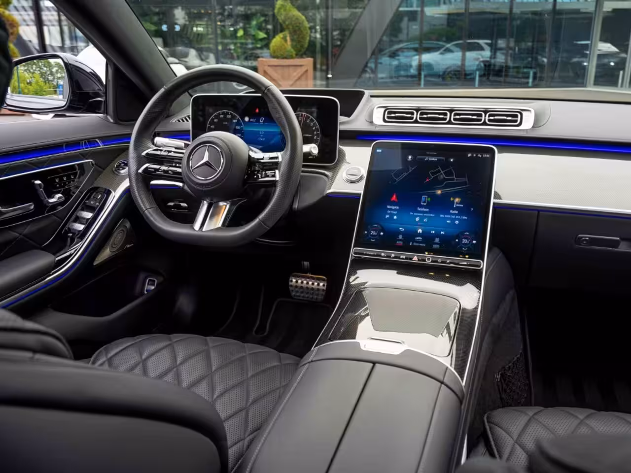 Mercedes-Benz S-klasse S 580e Lang AMG Line 4MATIC | BTW | Leder Exclusief | Achteras s