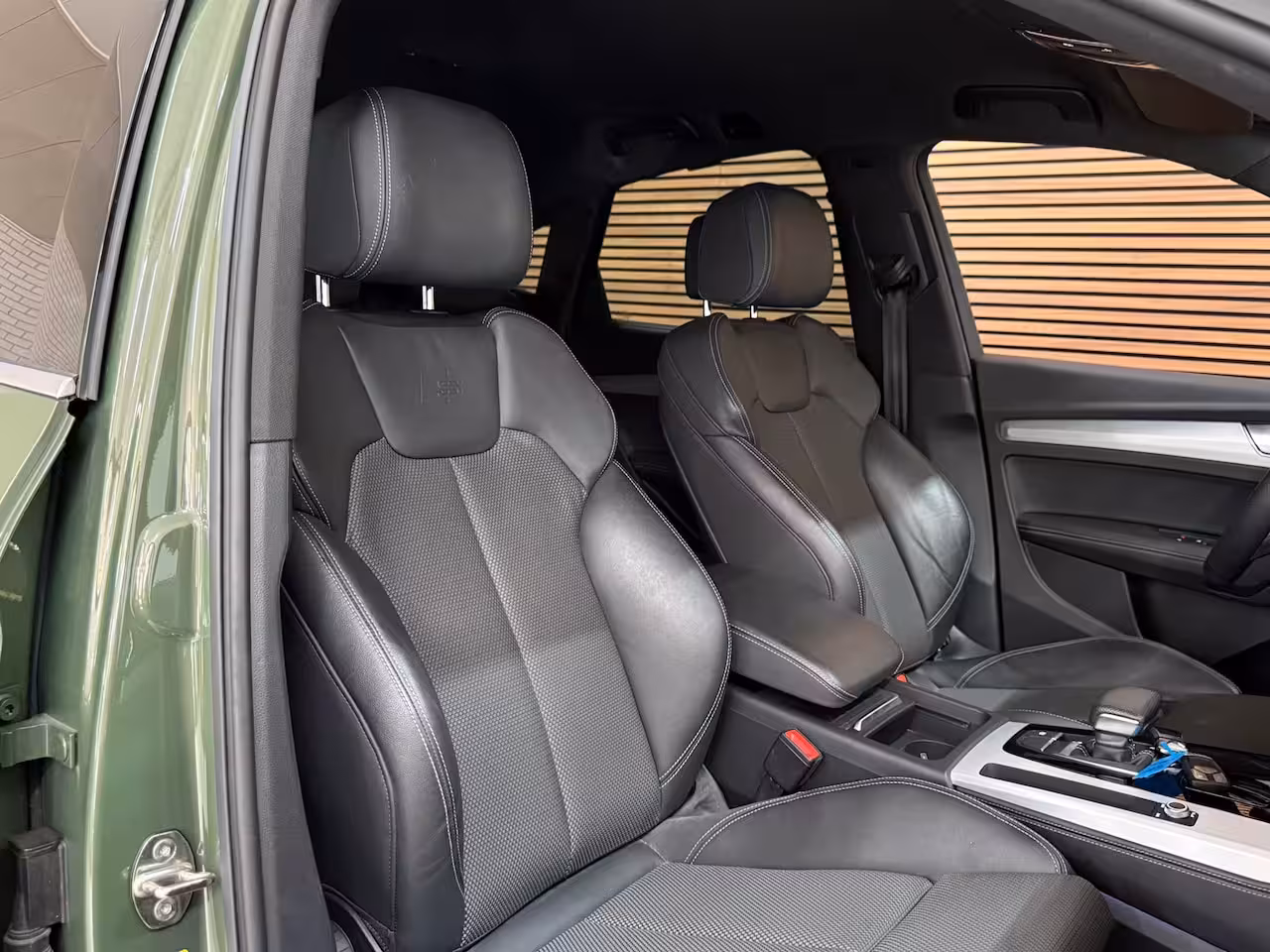 Audi Q5 Sportback 50 TFSI e S-line edition | Luchtvering | District Green | Ambient | Matrix-LED / OLED | Bu