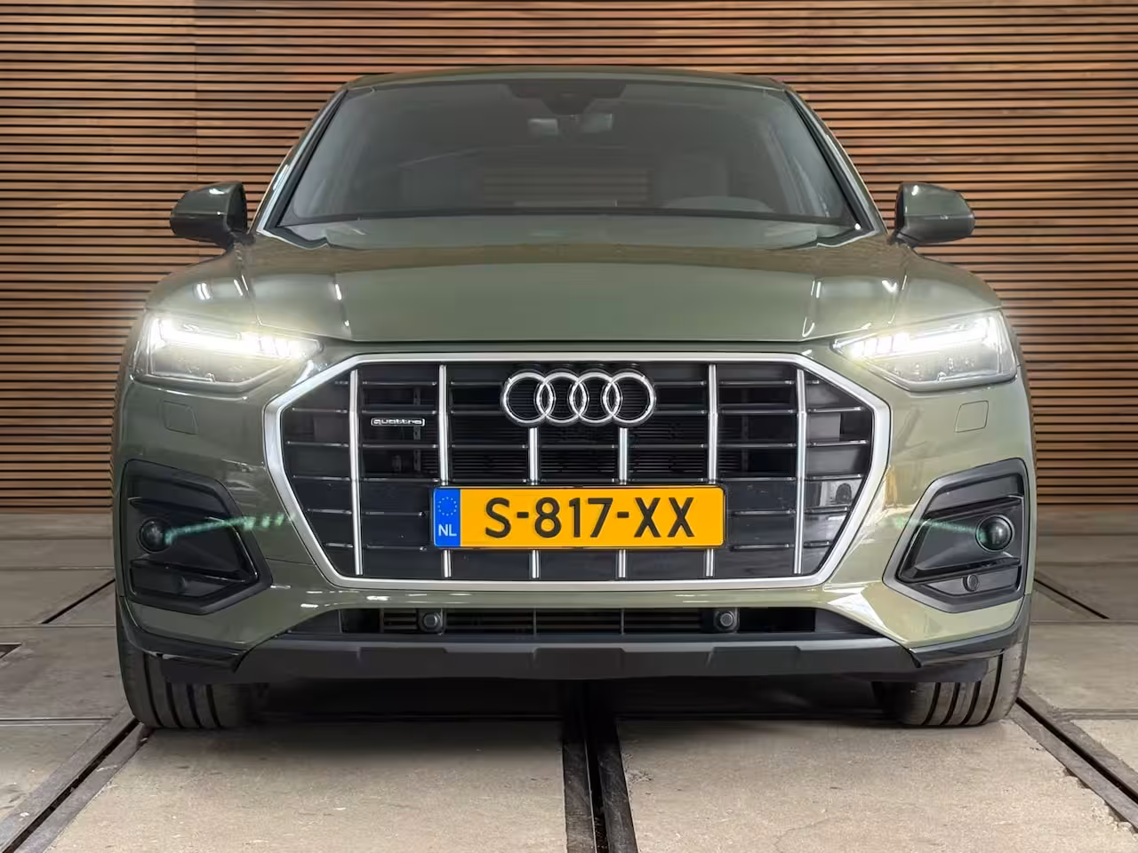 Audi Q5 Sportback 50 TFSI e S-line edition | Luchtvering | District Green | Ambient | Matrix-LED / OLED | Bu