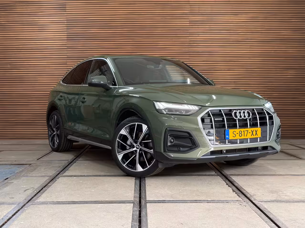 Audi Q5 Sportback 50 TFSI e S-line edition | Luchtvering | District Green | Ambient | Matrix-LED / OLED | Bu