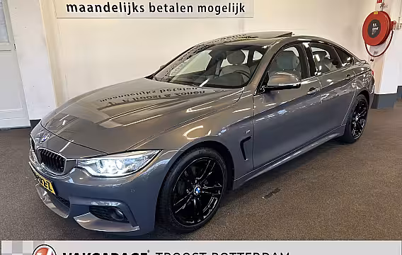 BMW 4-serie Gran Coupé 418i Individual M-pakket Schuifkanteldak/Automaat/Navigatie/Climate controle/Cruise cotrol