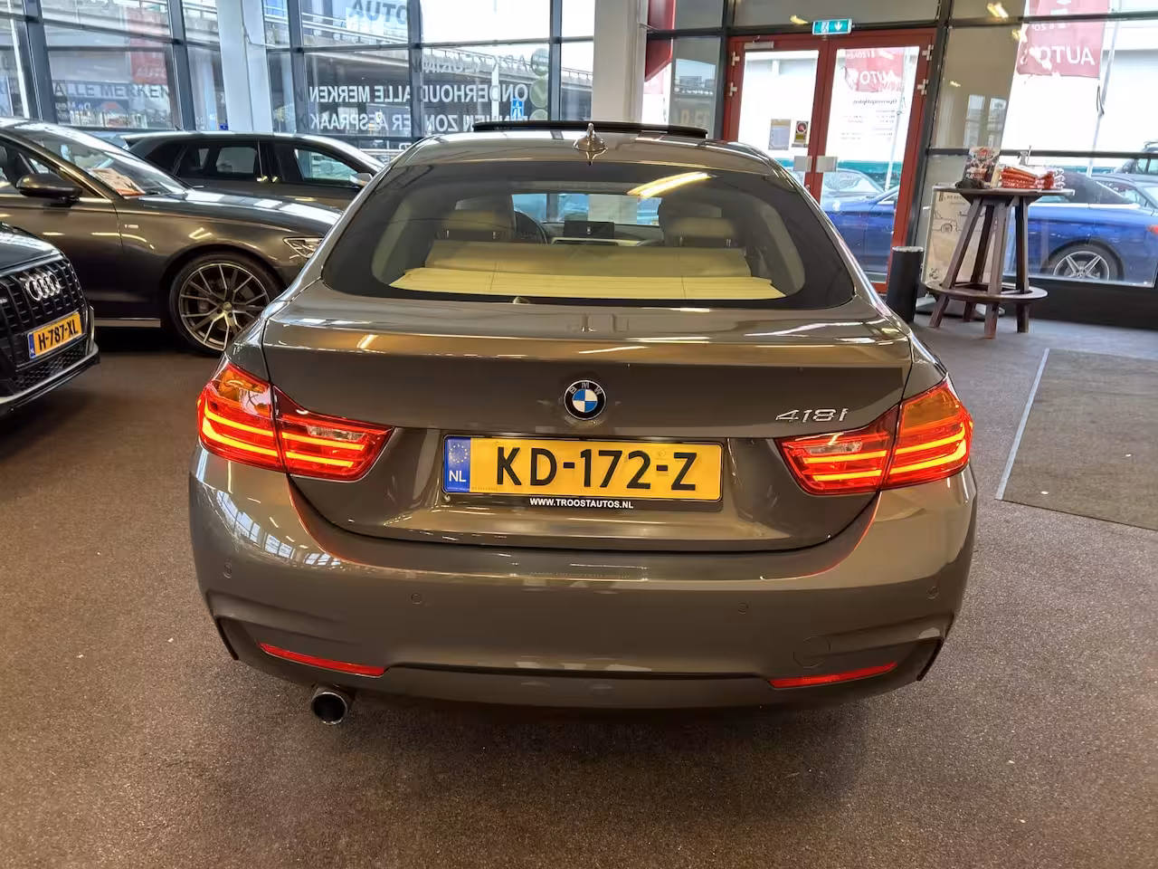 BMW 4-serie Gran Coupé 418i Individual M-pakket Schuifkanteldak/Automaat/Navigatie/Climate controle/Cruise cotrol