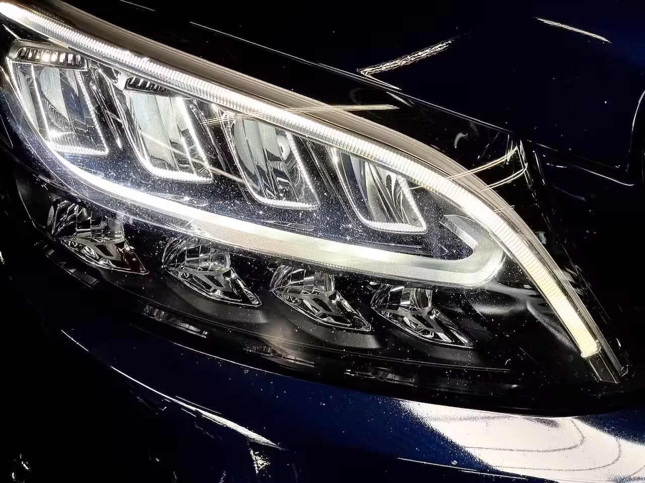 Mercedes-Benz C-klasse 160 AMG NIGHT LEER LED FACELIFT Elekt.STOELEN BTW
