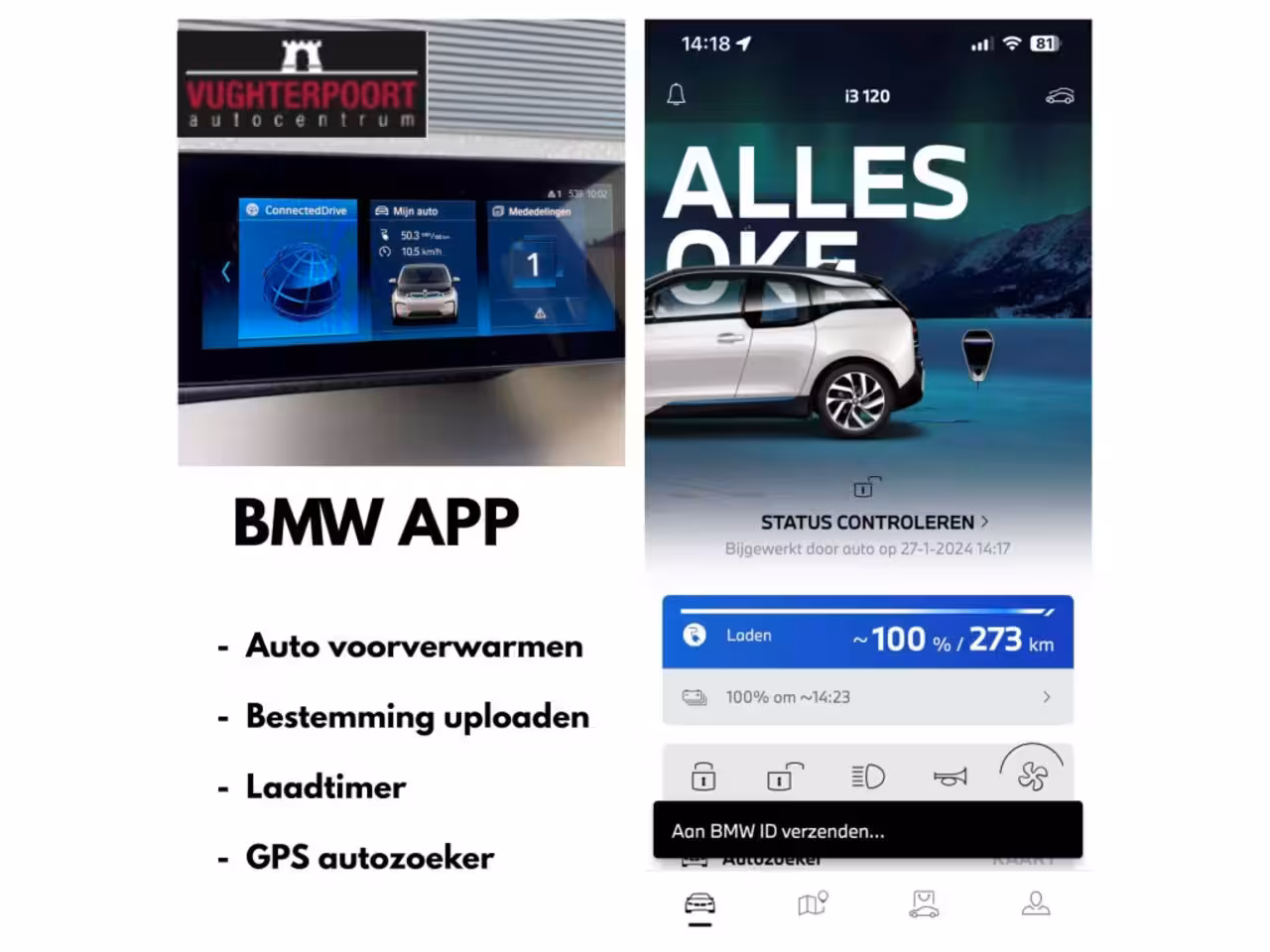 BMW i3 Executive 120Ah 42 kWh/Navi-Pro/Carplay/*14.000km*/Camera/20"/3-Fase