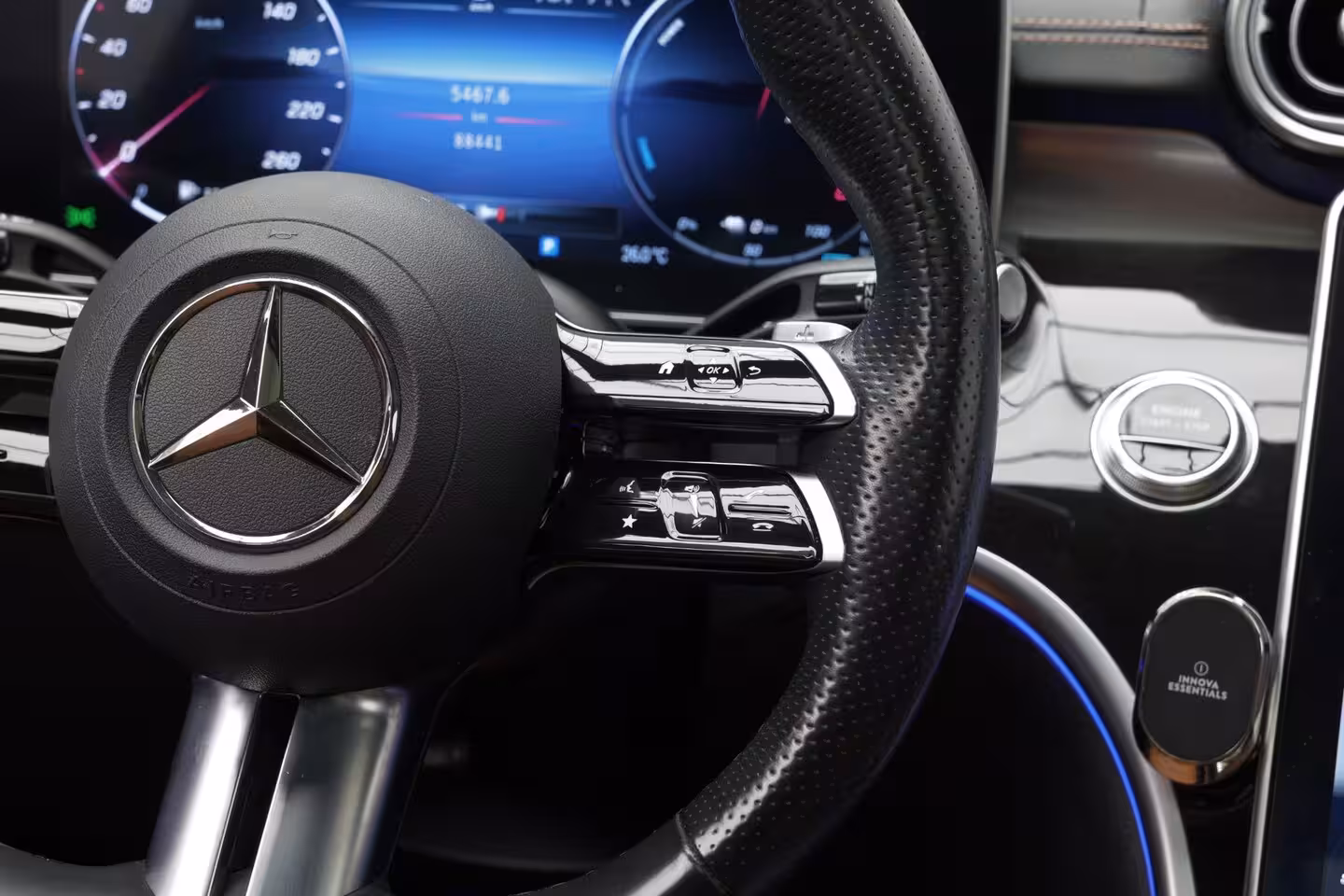 Mercedes-Benz C-klasse C300e AMG Line |Pano|Burmester|Ambient|Trekhaak|Leder|