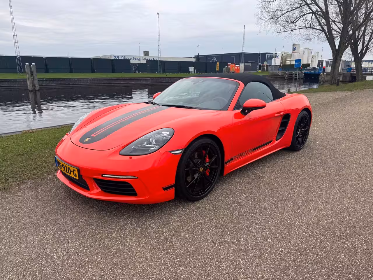 Porsche 718 Boxster S 2.5 350PK PDK Lava Orange Sportchrono PDLS 20Inch