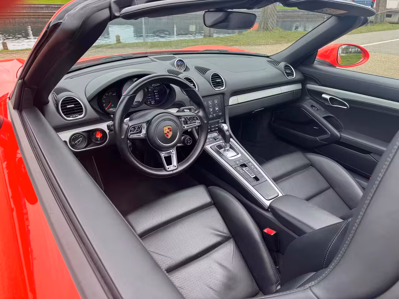 Porsche 718 Boxster S 2.5 350PK PDK Lava Orange Sportchrono PDLS 20Inch
