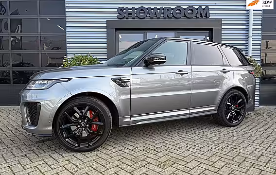 Land Rover Range Rover Sport P575 SVR Carbon Edition Suede hemel|Apple Carplay|Stoelverwarming en koeling|Pano|Head up