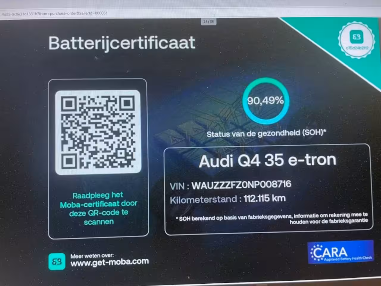 Audi Q4 e-tron 35 Launch edition 55 kWh - Digitaal Cockpit, Carplay, Camera, Stoelverw. SOH 90, 49%