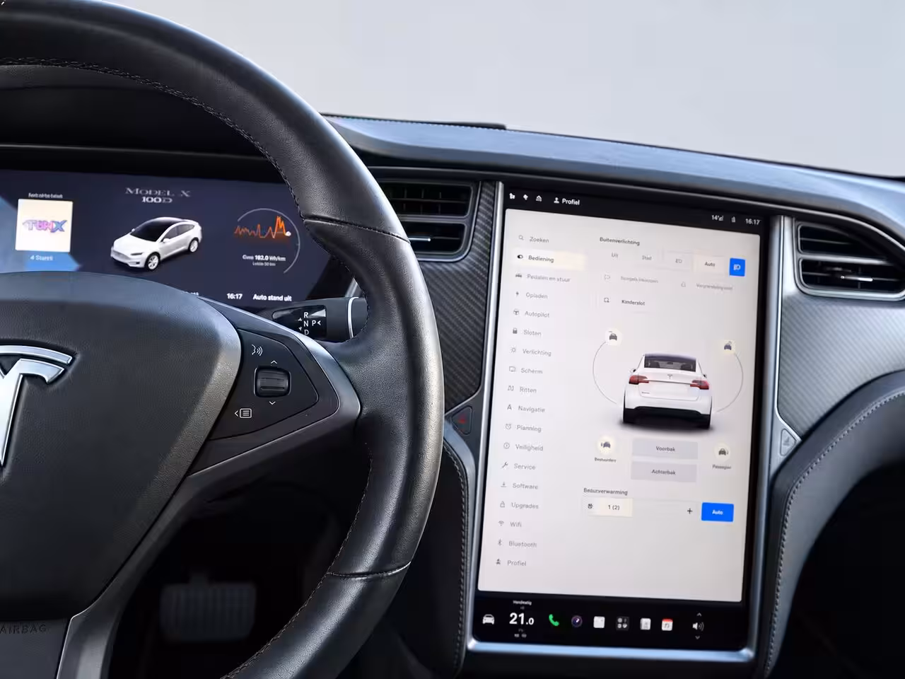 Tesla Model X 100D | Leder | Adapt. Cruise | Elek. Stoelen | PDC + Camera | Soft-close | Clima | Multime