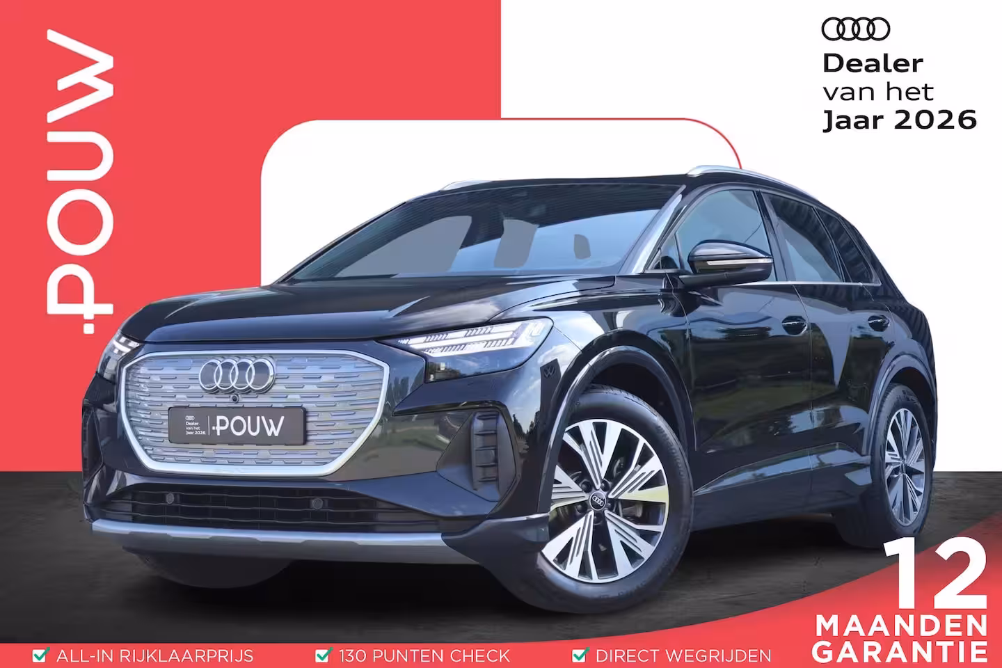 Audi Q4 e-tron 45 265pk quattro Advanced edition 77 kWh | Matrix LED | Sportstoelen Leder | Stoelverwarmi