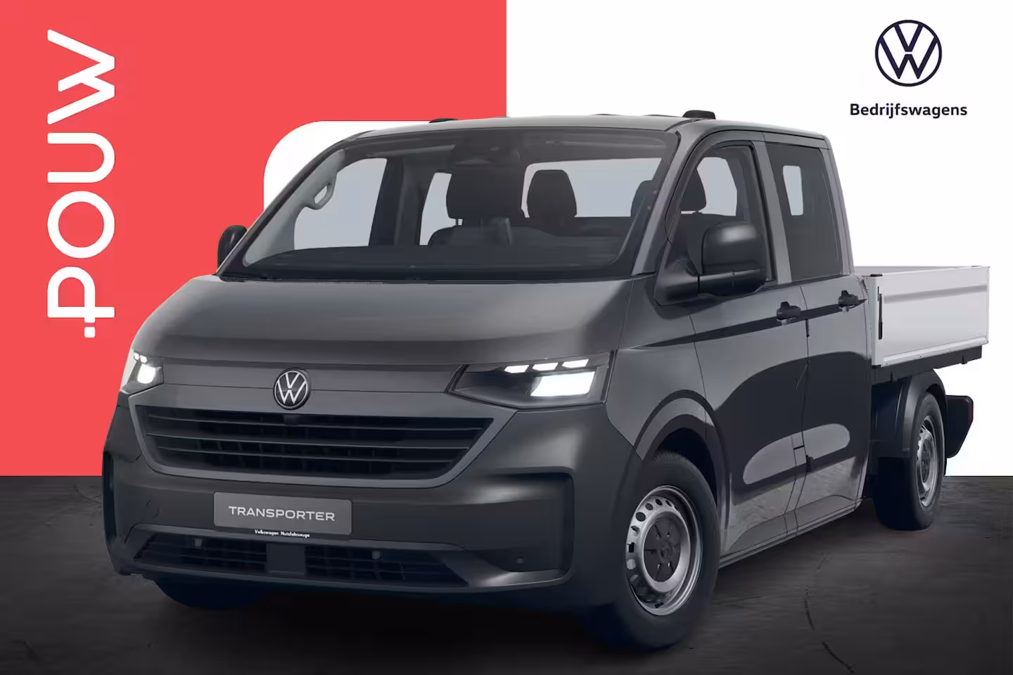 Volkswagen e-Transporter Pick-Up 32 136pk L2H1 100kW 71 kWh | Dubbele Cabine | Trekhaak | Achteruitrijcamera |