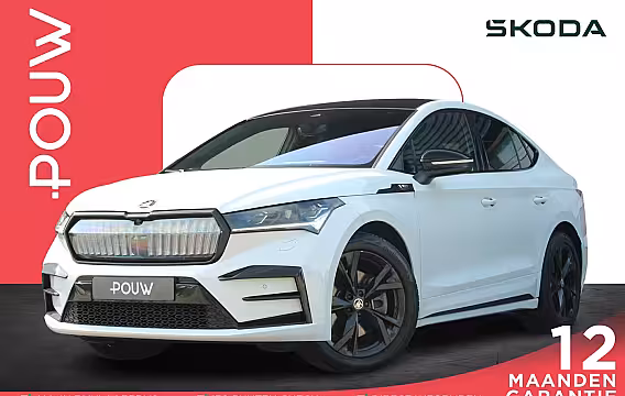 Skoda Enyaq Coupé iV RS 80 300pk | SoH 92% | Trekhaak | Panoramadak | Stoel/Stuurverwarming | Adaptieve Cruise