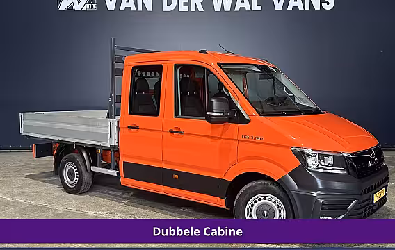 MAN TGE 2.0 177pk Pick Up Dubbele Cabine 3500kg Trekhaak Open Laadbak Euro6 Airco | 6-Zits | Camer