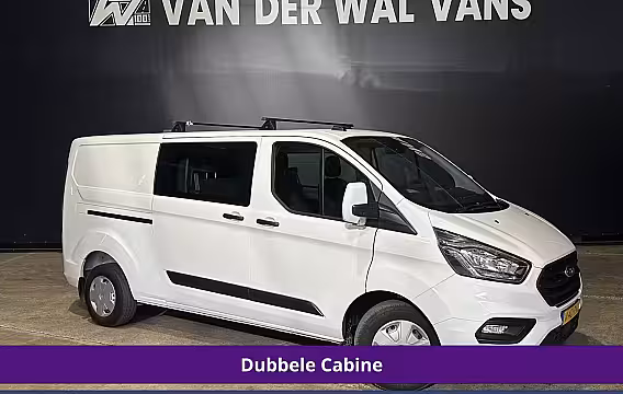Ford Transit Custom 2.0 TDCI 131pk L2H1 Dubbele Cabine Euro6 Inrichting Airco | 5-Zits | Camera | Cruisecontro