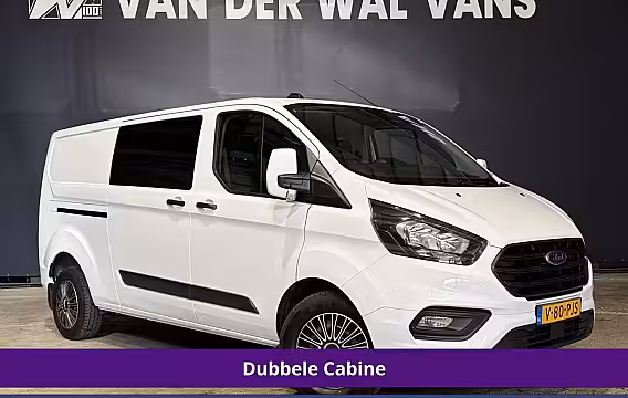 Ford Transit Custom 2.0 TDCI 131pk L2H1 Dubbele Cabine Euro6 Airco | 6-Zits | Cruisecontrol | 2550kg Trekhaak
