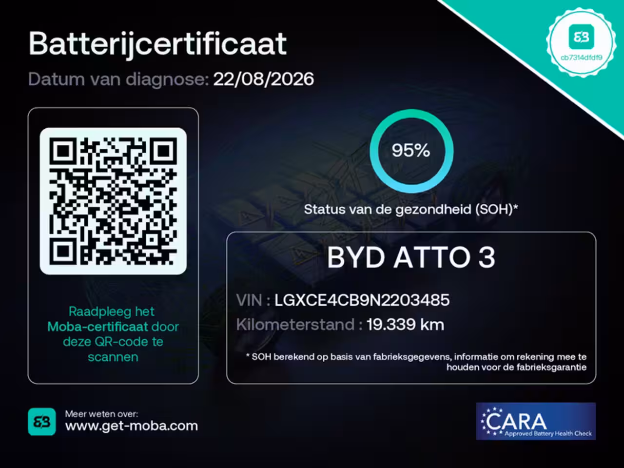 BYD Atto 3 (SOH 95%) DESIGN 60 kWh WLTP 420 KM * 45 STUKS OP VOORRAAD* APPLE CARPLAY/ ANDROID AUTO EL