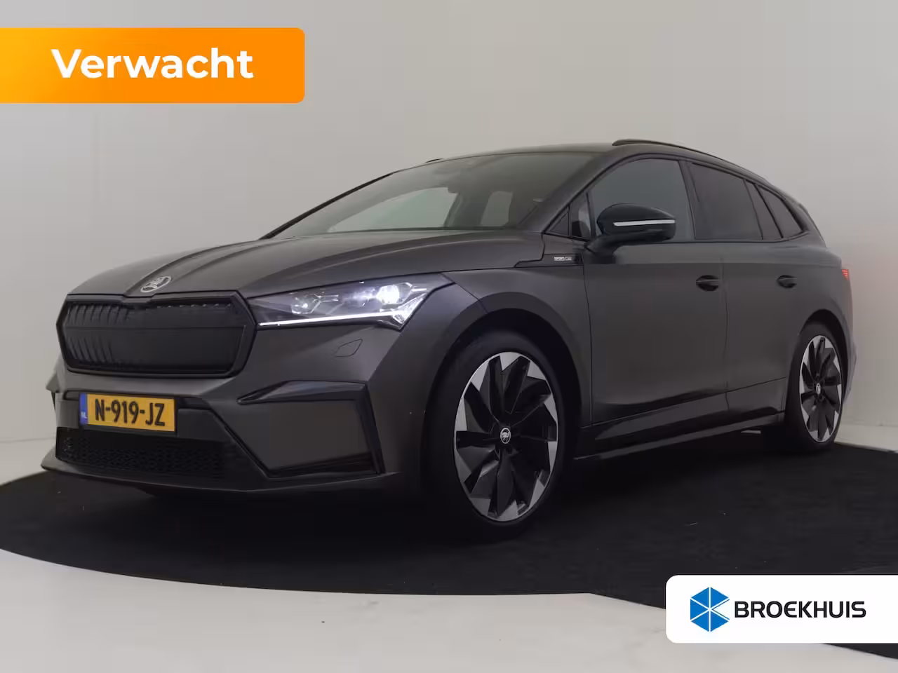 Skoda Enyaq iV 60 Sportline l SOH 91, 38% l Camera | 21" l Apple Car Play l Matte kleur l Navi l Sportsto