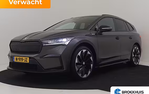 Skoda Enyaq iV 60 Sportline l SOH 91, 38% l Camera | 21" l Apple Car Play l Matte kleur l Navi l Sportsto