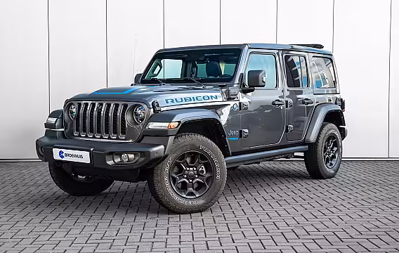 Jeep Wrangler Unlimited 4xe 380 Rubicon l Elekt. Schuifdak l Stoel/Stuurverwarming l Leder l Dodehoek Assist l LED