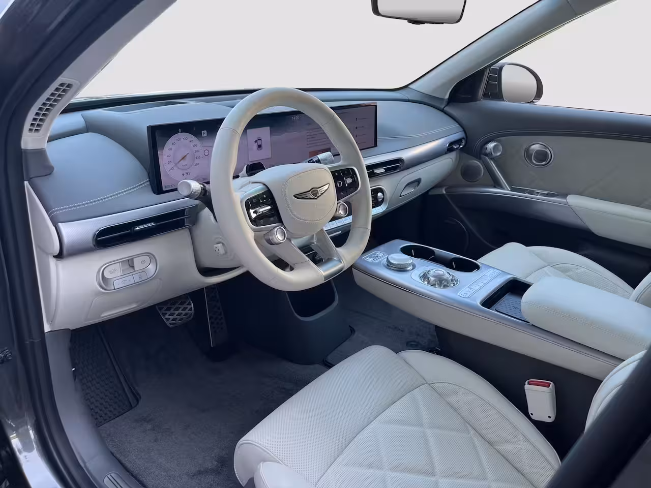 Genesis GV60 84 kWh 490pk Luxury AWD | V2L | Nappa Leder | Bang & Olufsen | 21" Lichtmetaal | Panoramad