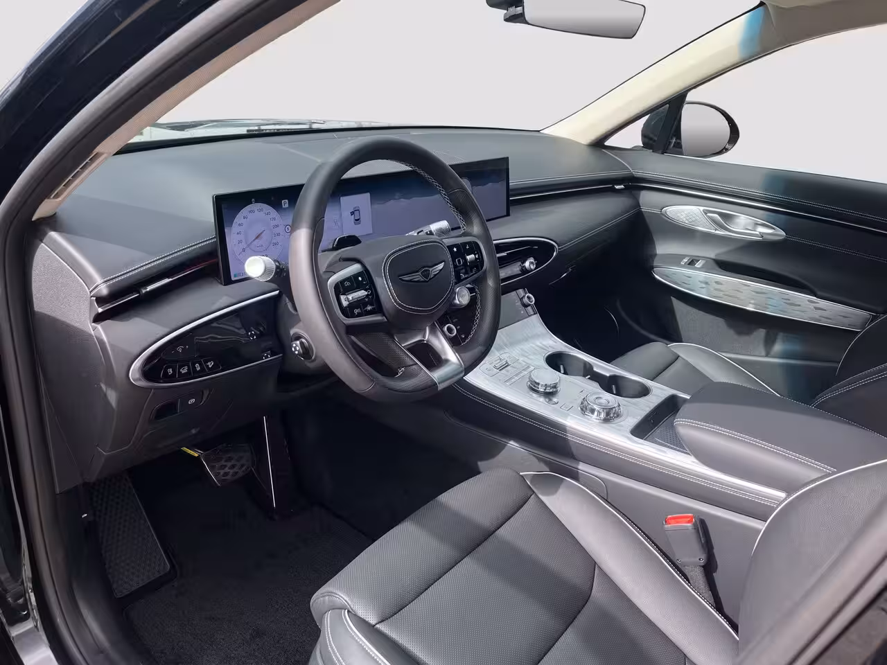 Genesis GV70 84 kWh 490pk AWD First Edition | 360 Camera | Winterpakket | 19" Lichtmetaal | Parkeer Ass
