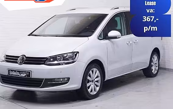 Volkswagen Sharan 2.0 TDI 150 pk DSG Aut. GRIJS KENTEKEN Trekhaak Navi, Adapt.Cruise, 2x Elek. Schuifdeur, L