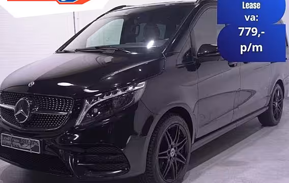 Mercedes-Benz V-klasse 300d 4-MATIC Lang AMG Line Dubbel Cabine NAP 2x Elek. schuifdeur, Leder Beige, Distronic,