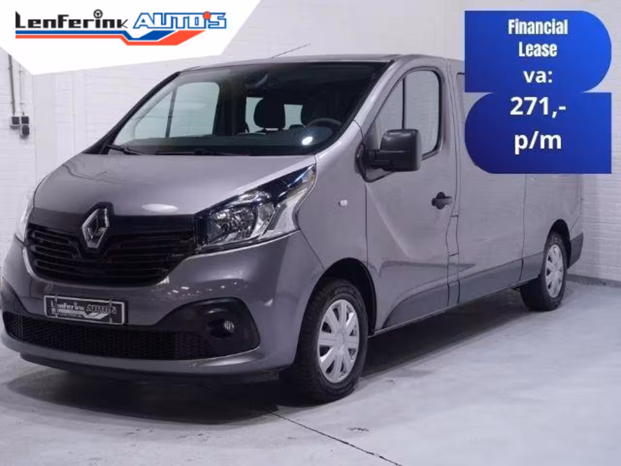 Renault Trafic 1.6 dCi 125 pk Dubbel Cabine L2 Navi, Trekhaak Airco ECC, Cruise Control, Slechts 117 dkm,
