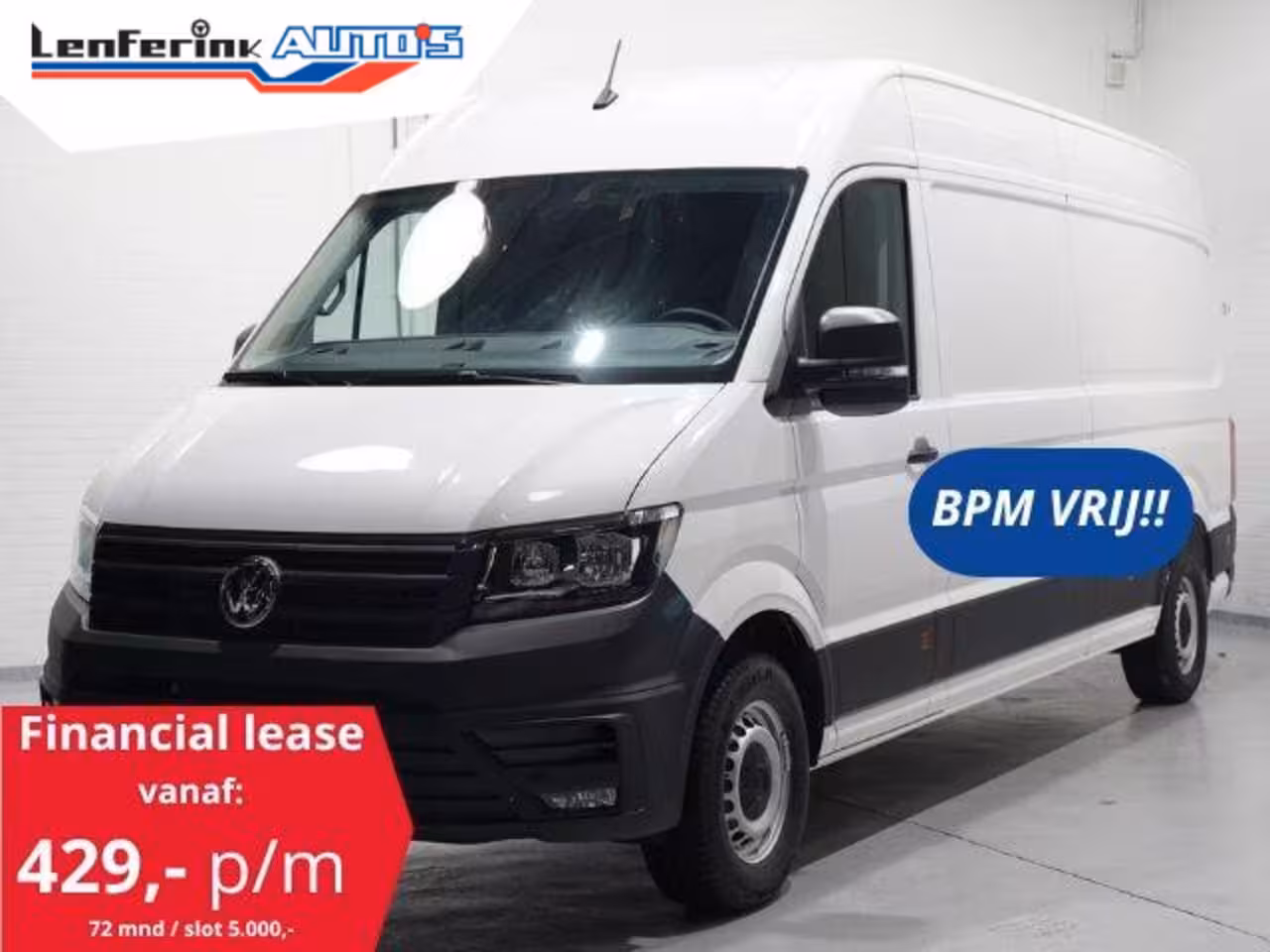 Volkswagen Crafter 2.0 TDI 140 pk L4H3 Airco, Cruise Control Geveerde Stoel, PDC V+A, 3-Zits, Nieuw ongebruik