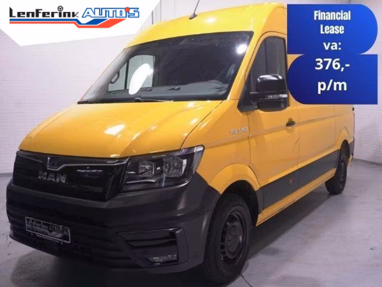 MAN TGE 3.140 pk DSG Automaat L3H3 Airco, DHL Geel App Connect, Cruise Control, 270 Graden Deuren,