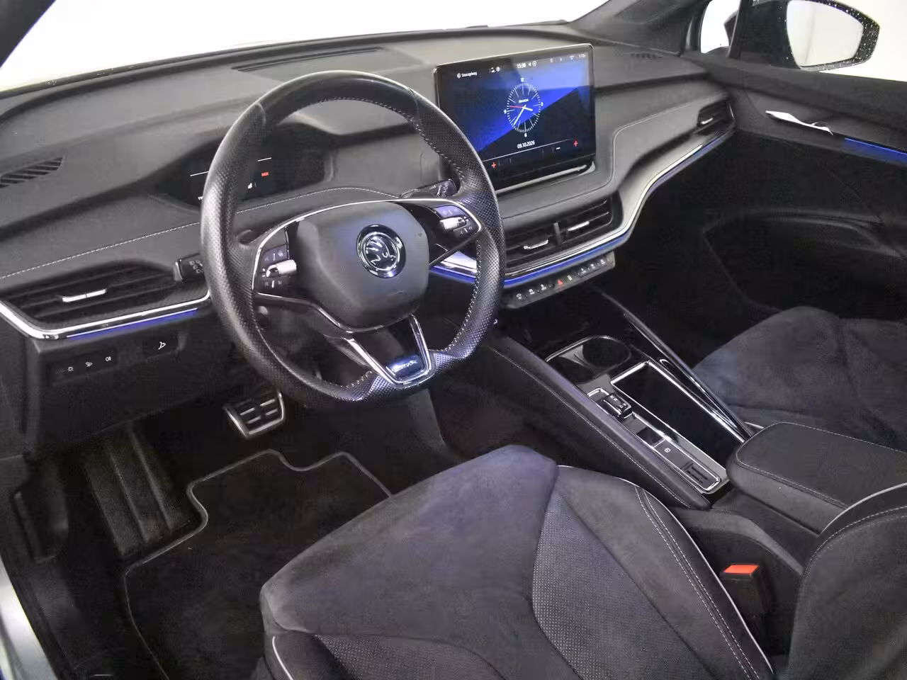 Skoda Enyaq iV 60 Sportline l SOH 91, 38% l Camera | 21" l Apple Car Play l Matte kleur l Navi l Sportsto