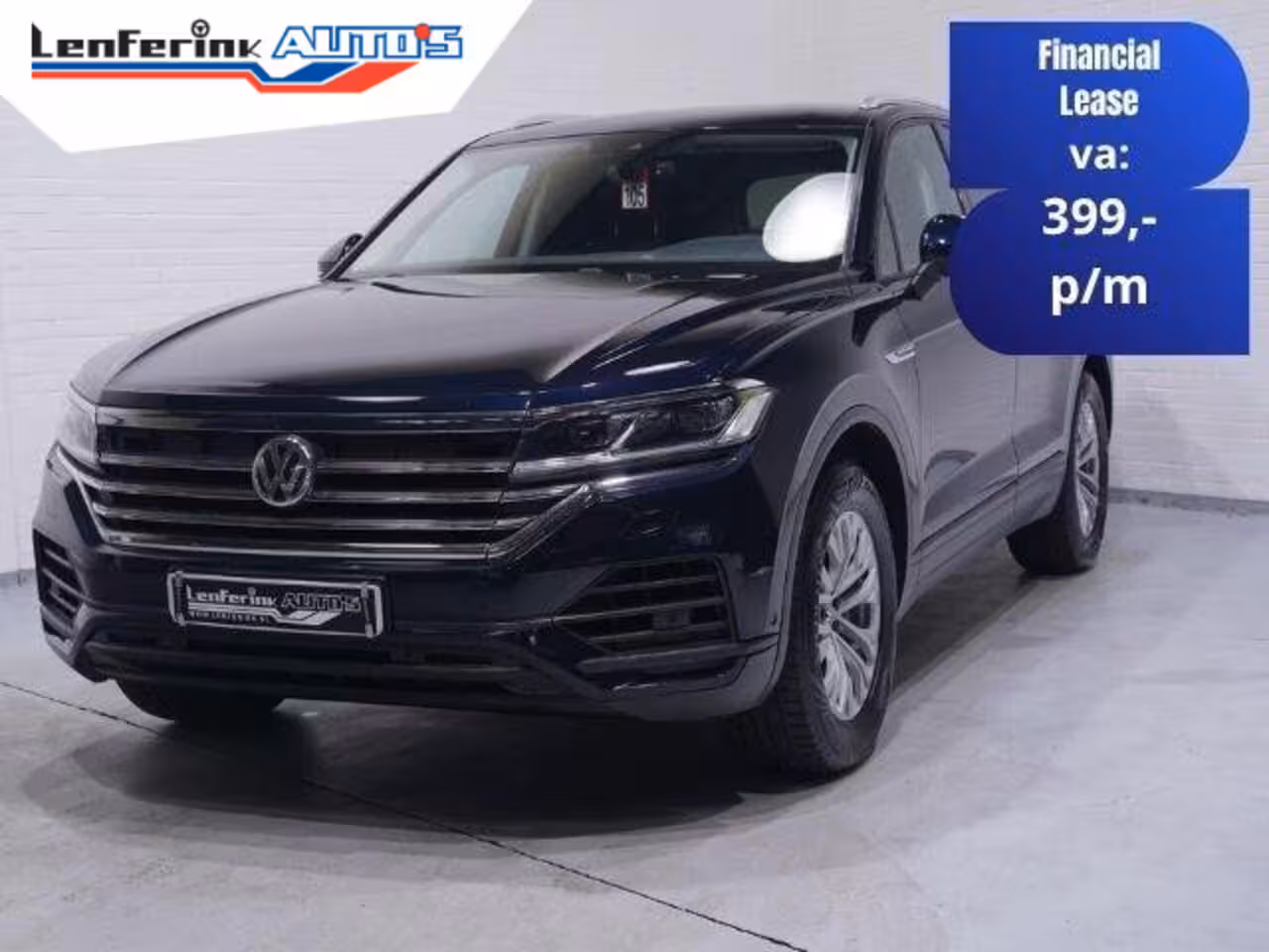 Volkswagen Touareg 3.0 TDI 231 pk Grijs Kenteken 2-Zits Navi, Camera Trekhaak 3.500 kg, Leder Zwart, Adapt. C