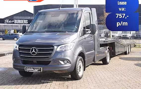 Mercedes-Benz Sprinter 516 CDI 163 pk Aut. BE-Trekker met Tijhof Oplegger Navi Comand, LED Koplampen, Cruise Cont