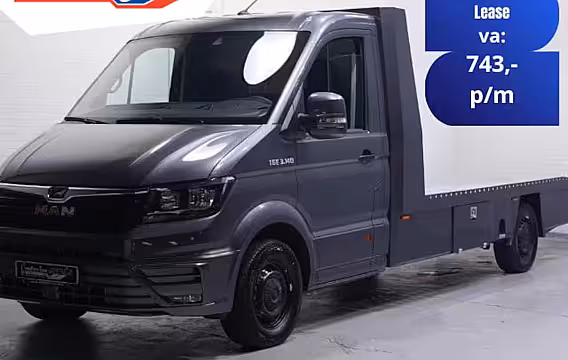 MAN TGE 2.0 TDI 140 pk Autotransporter Airco, Luchtvering Apple Carplay, Trekhaak 3.500 kg, Cruise