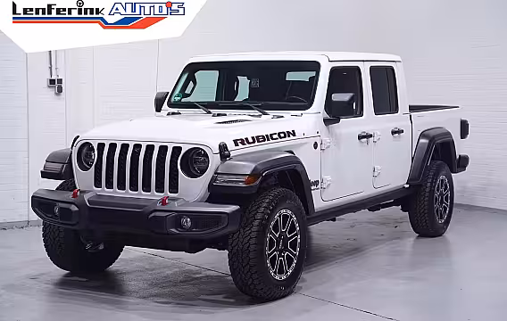 Jeep Gladiator 3.6 V6 285 pk Rubicon Grijs Kenteken 2-Zits Navi Leder Zwart, Adapt. Cruise, Targa Dak, Tr