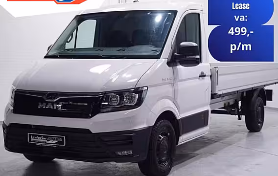 MAN TGE 2.0 TDI 140 pk L4 Pick Up / Open Laadbak Airco, Apple Carplay, Cruise Control, Geveerde St