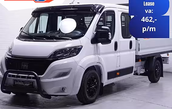 Fiat Ducato 2.2 Mjet 140 pk Dubbel Cabine 7p Black&White Edition, Airco, Cruise Control, Bullbar, LxBx