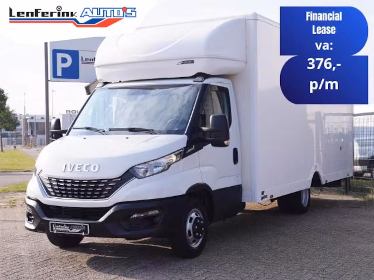 Iveco Daily 35C14 140 pk Automaat Bakwagen 30M3 Airco, Camera Luchtvering, Dakspoiler, Dubbel Lucht Lx