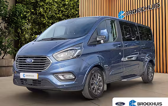 Ford Transit Custom 320 2.0 TDCI 170PK Dubbele cabine Automaat | Adapt. Cruise | Leer| Trekhaak | Xenon | Came