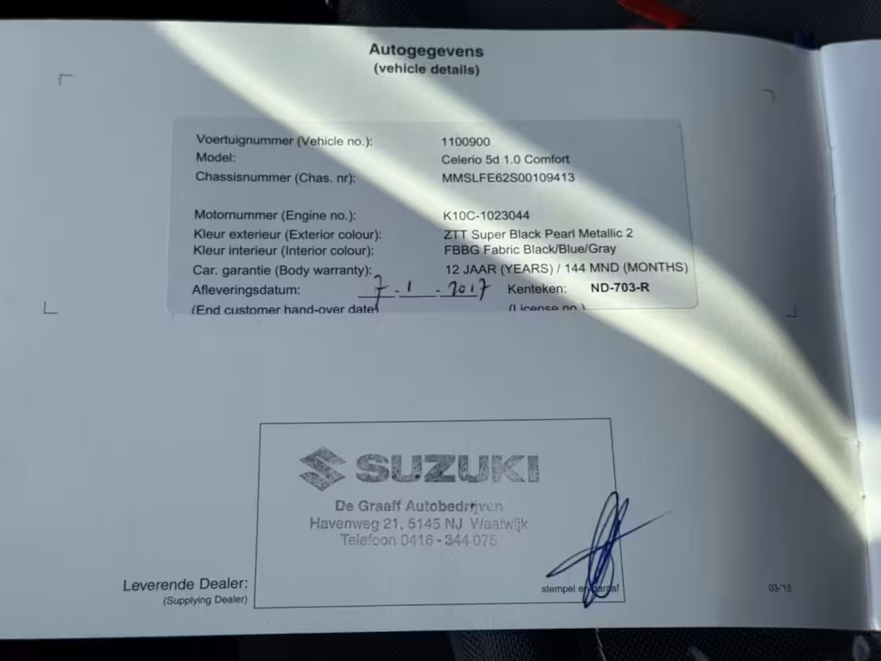 Suzuki Celerio 1.0 COMFORT