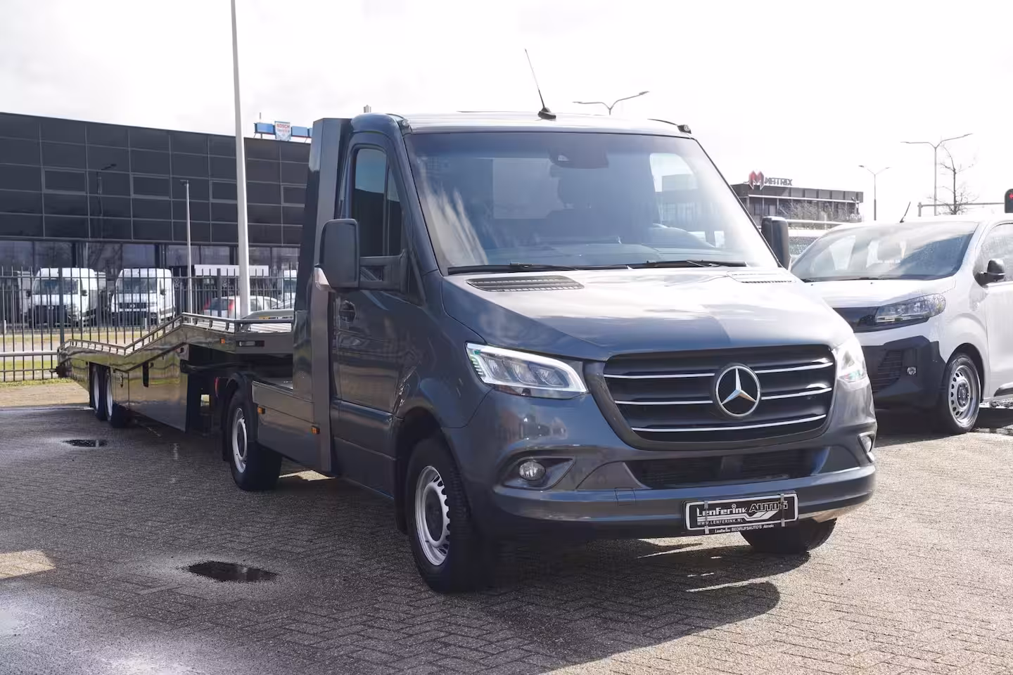Mercedes-Benz Sprinter 516 CDI 163 pk Aut. BE-Trekker met Tijhof Oplegger Navi Comand, LED Koplampen, Cruise Cont