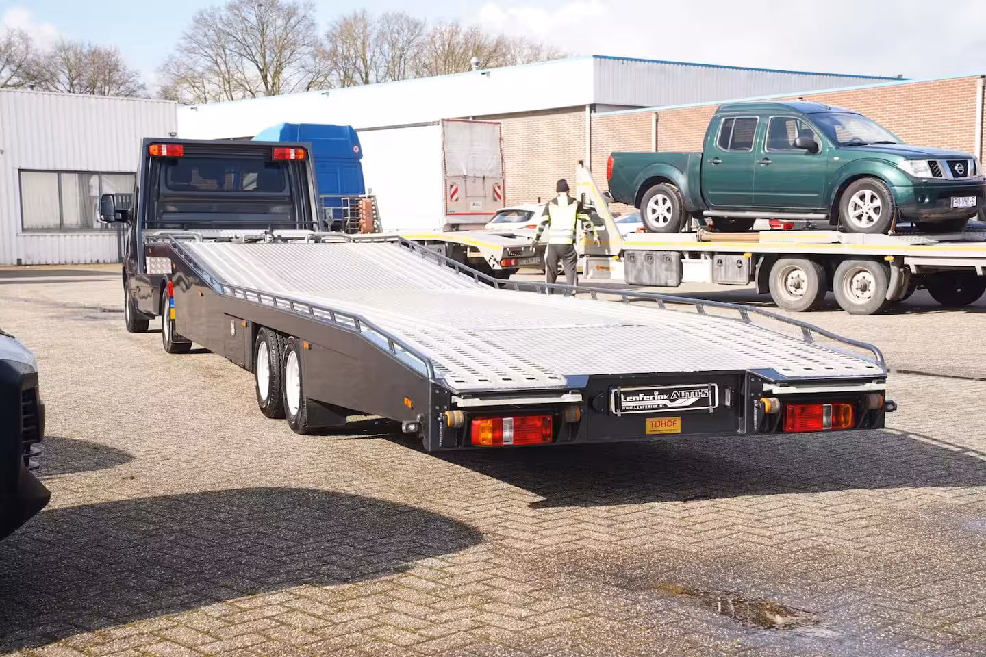 Mercedes-Benz Sprinter 516 CDI 163 pk Aut. BE-Trekker met Tijhof Oplegger Navi Comand, LED Koplampen, Cruise Cont