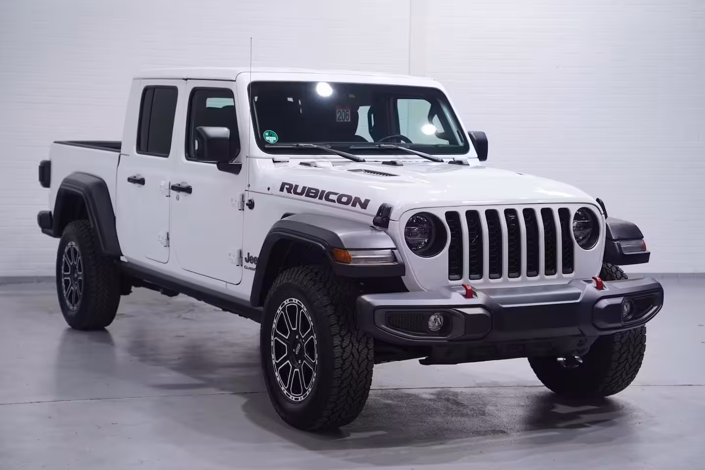 Jeep Gladiator 3.6 V6 285 pk Rubicon Grijs Kenteken 2-Zits Navi Leder Zwart, Adapt. Cruise, Targa Dak, Tr