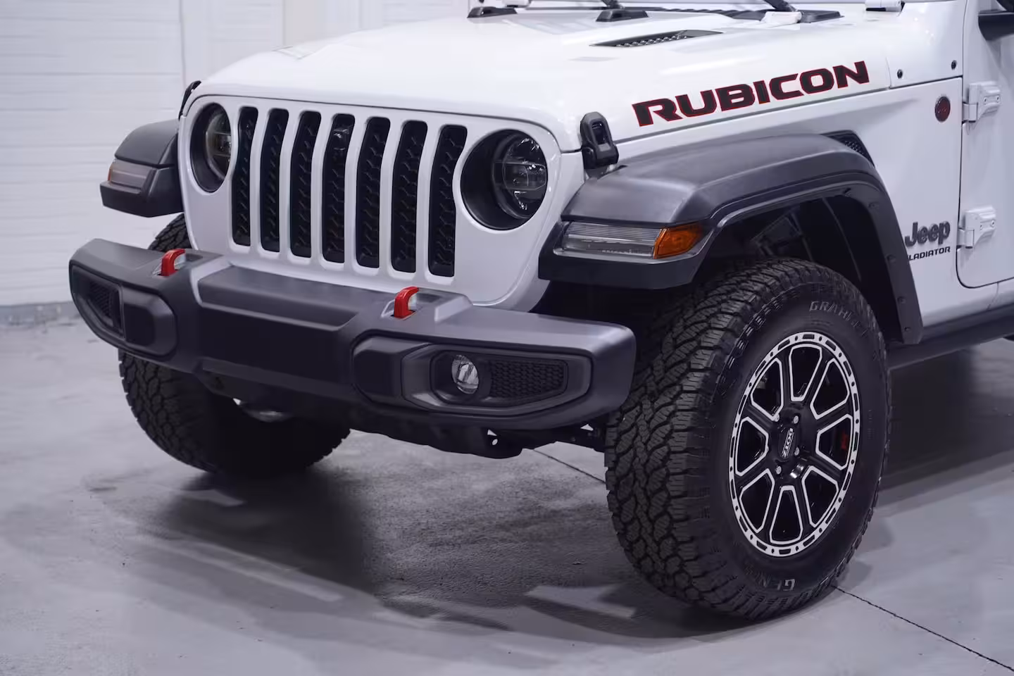Jeep Gladiator 3.6 V6 285 pk Rubicon Grijs Kenteken 2-Zits Navi Leder Zwart, Adapt. Cruise, Targa Dak, Tr