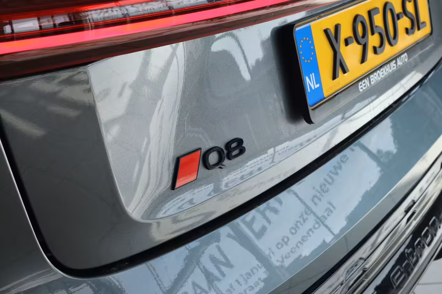 Audi Q8 Sportback e-tron 55 quattro S Edition Competition 115 kWh | SOH 94% | Adapt. Cruise | Schuifdak | Stoel+Stu