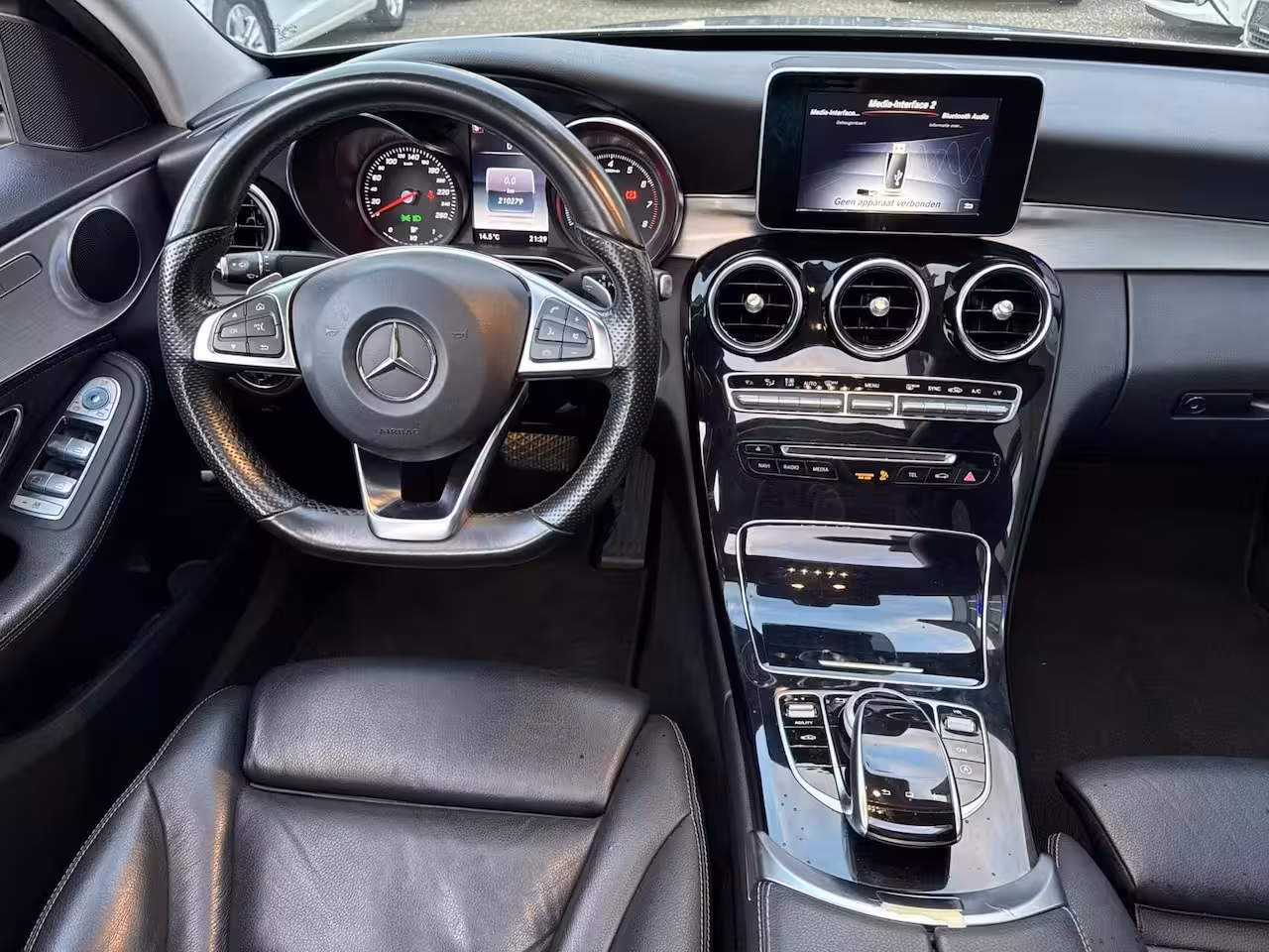 Mercedes-Benz C-klasse 200 Prestige Pano Camera Garantie Leder Blindspot Luchtvering